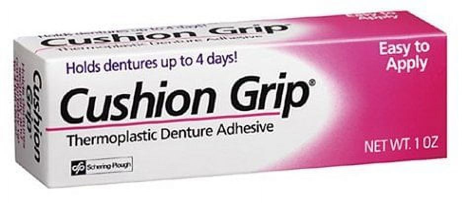 Cushion Grip Thermoplastic Denture Adhesive - 1 oz